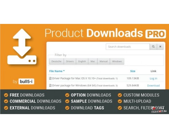 Product Downloads PRO OpenCart
