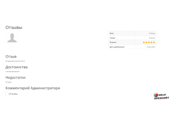 Модуль отзывы о магазине для opencart ocstore