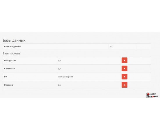 Определение города по ip opencart, ocstore